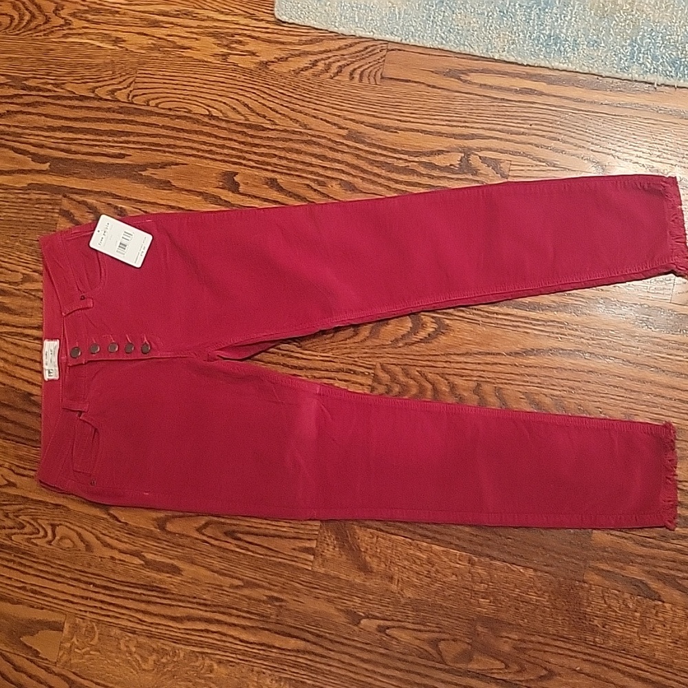 Free People.Red Corduroy Pants sz 27
